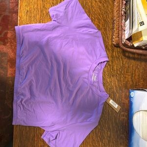 NWT Skims ultra violet skin tight crop top